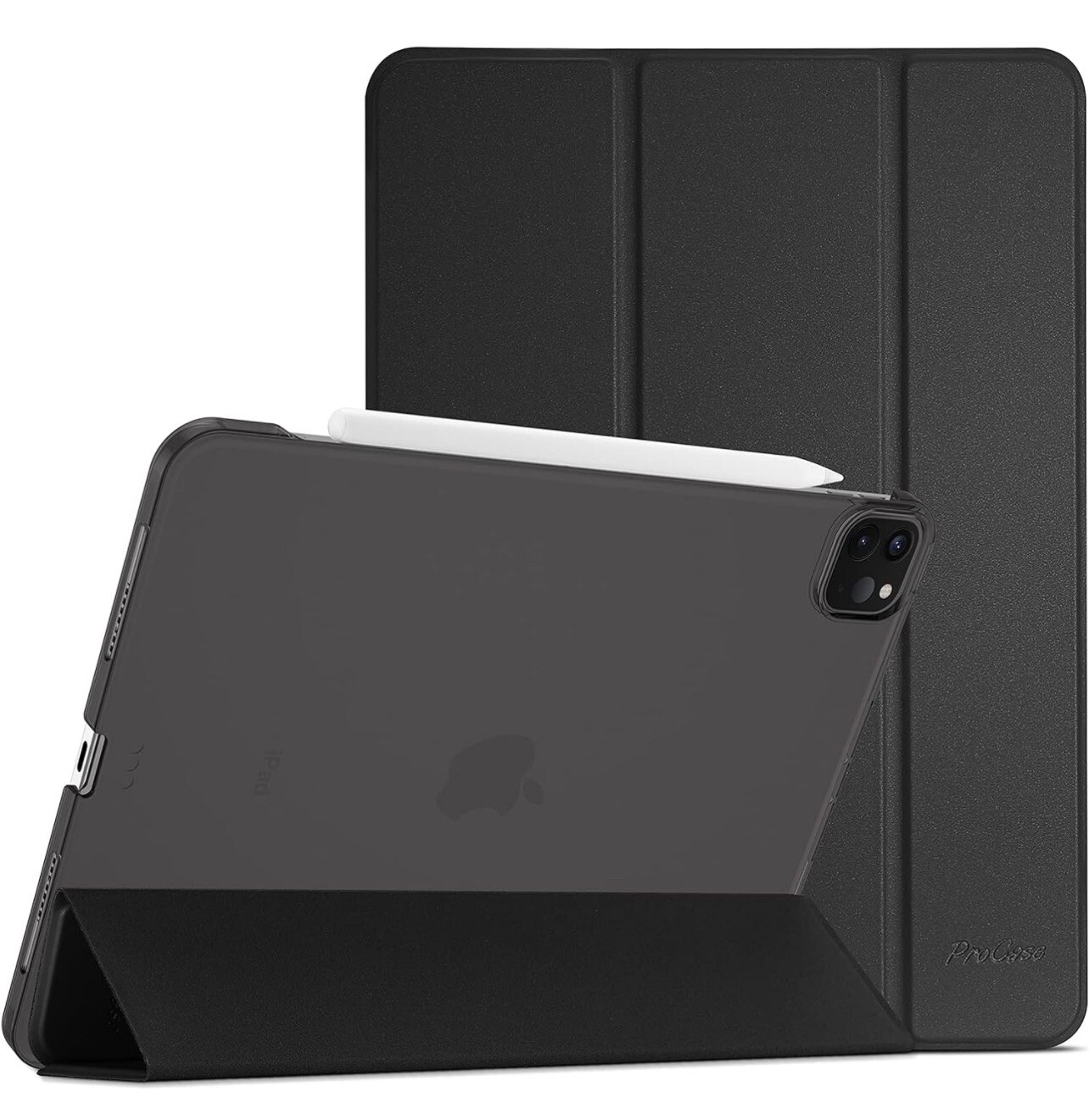 ProCase for iPad Pro 11 Inch 2018 1st gen Slim Stand Hard Back Cover Black
