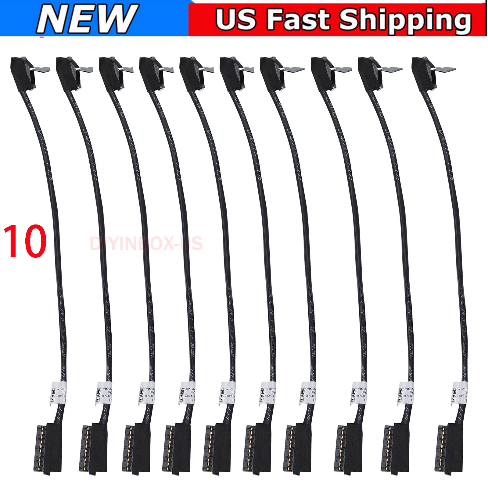 10-pcs EDC40 Battery Cable For Dell Latitude E7400 7400 DC02003AW00 0VVFNX VVFNX