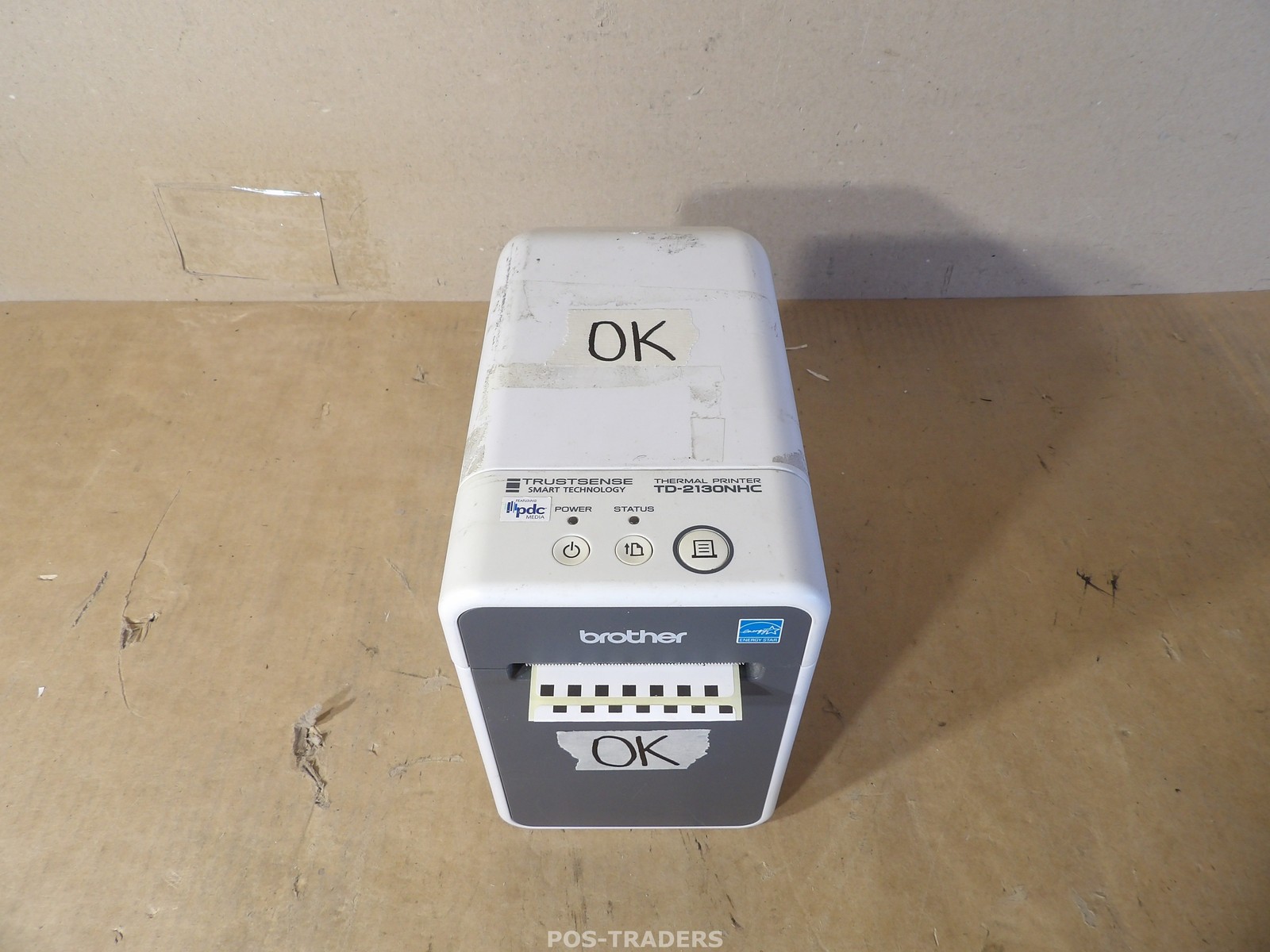 Brother TD-2130NHC Direct Thermal Label Printer 300 dpi LAN USB - PRINTS OK 