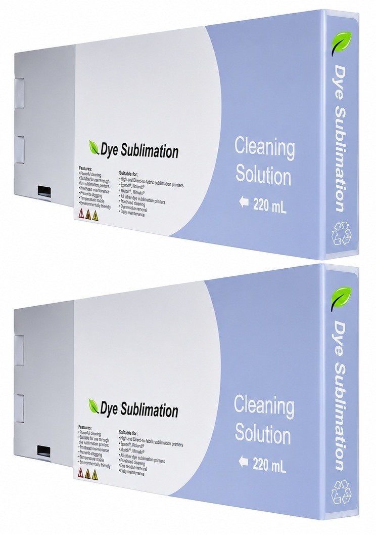 2 PREMIUM COMPATIBLE MUTOH WATER BASED CLEANING CARTRIDGE 220ML DYE SUBLIMATION