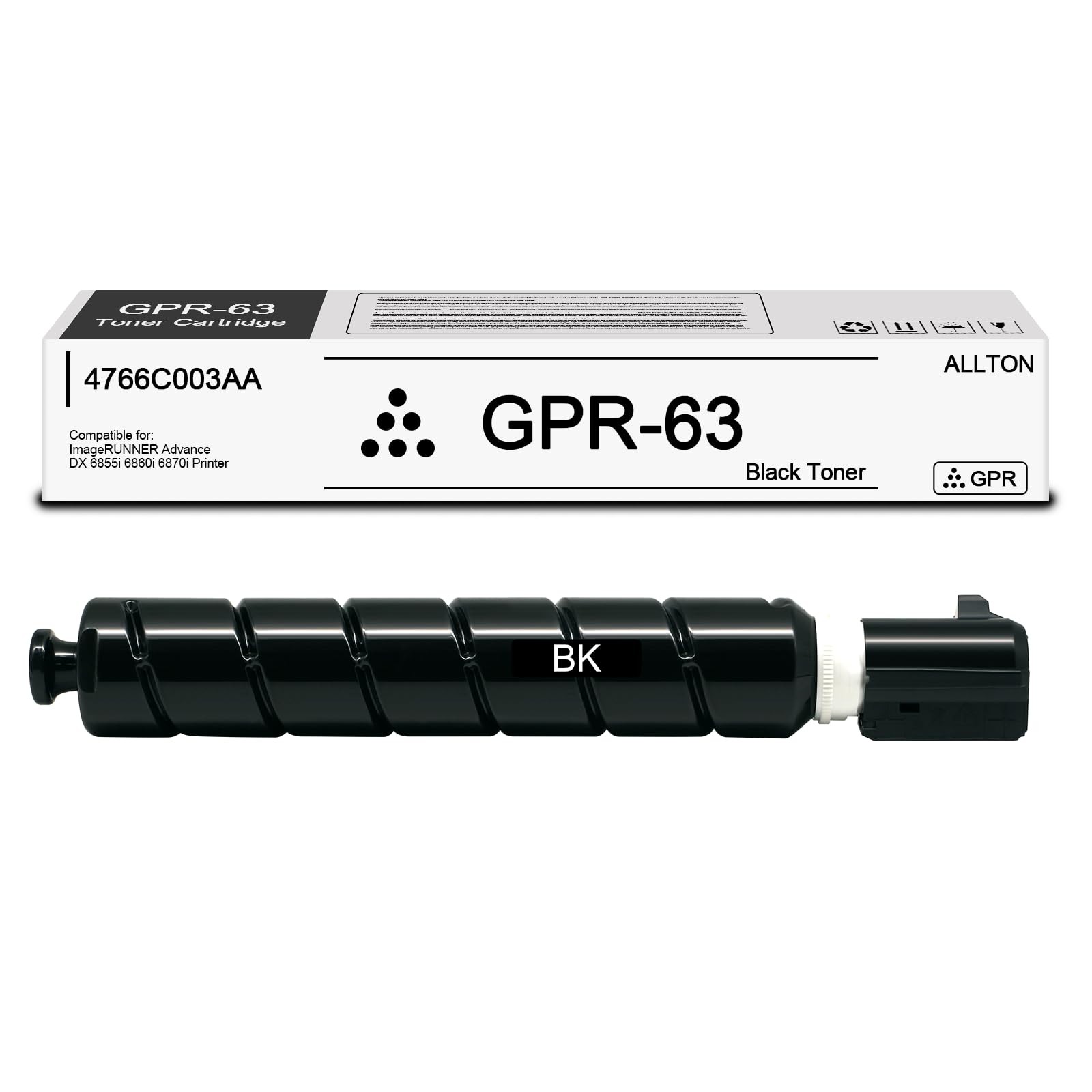 Allton Gpr63 Black Toner Cartridge 4766C003Aa Compatible Canon Gpr-63 High
