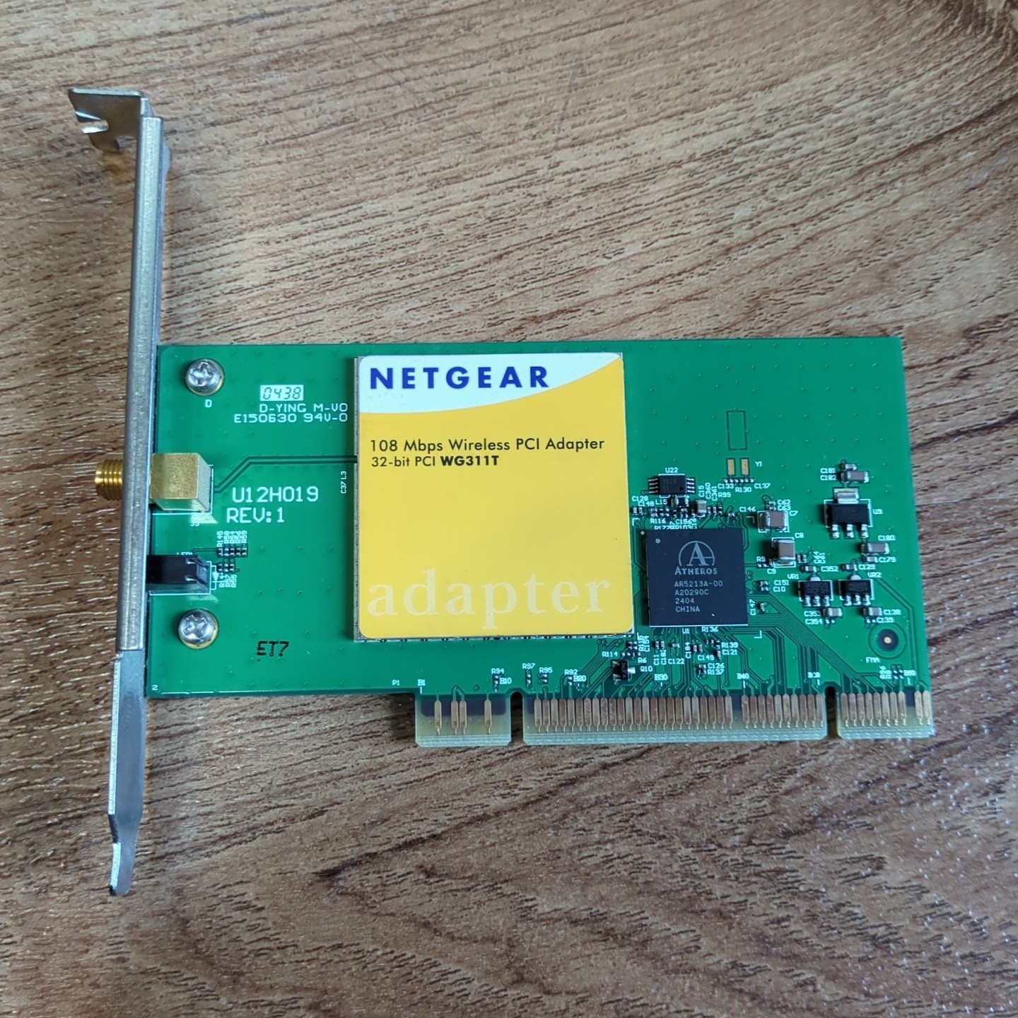 Netgear 108 Mbps Wireless PCI Adapter 32-bit PCI WG311T - No Antenna