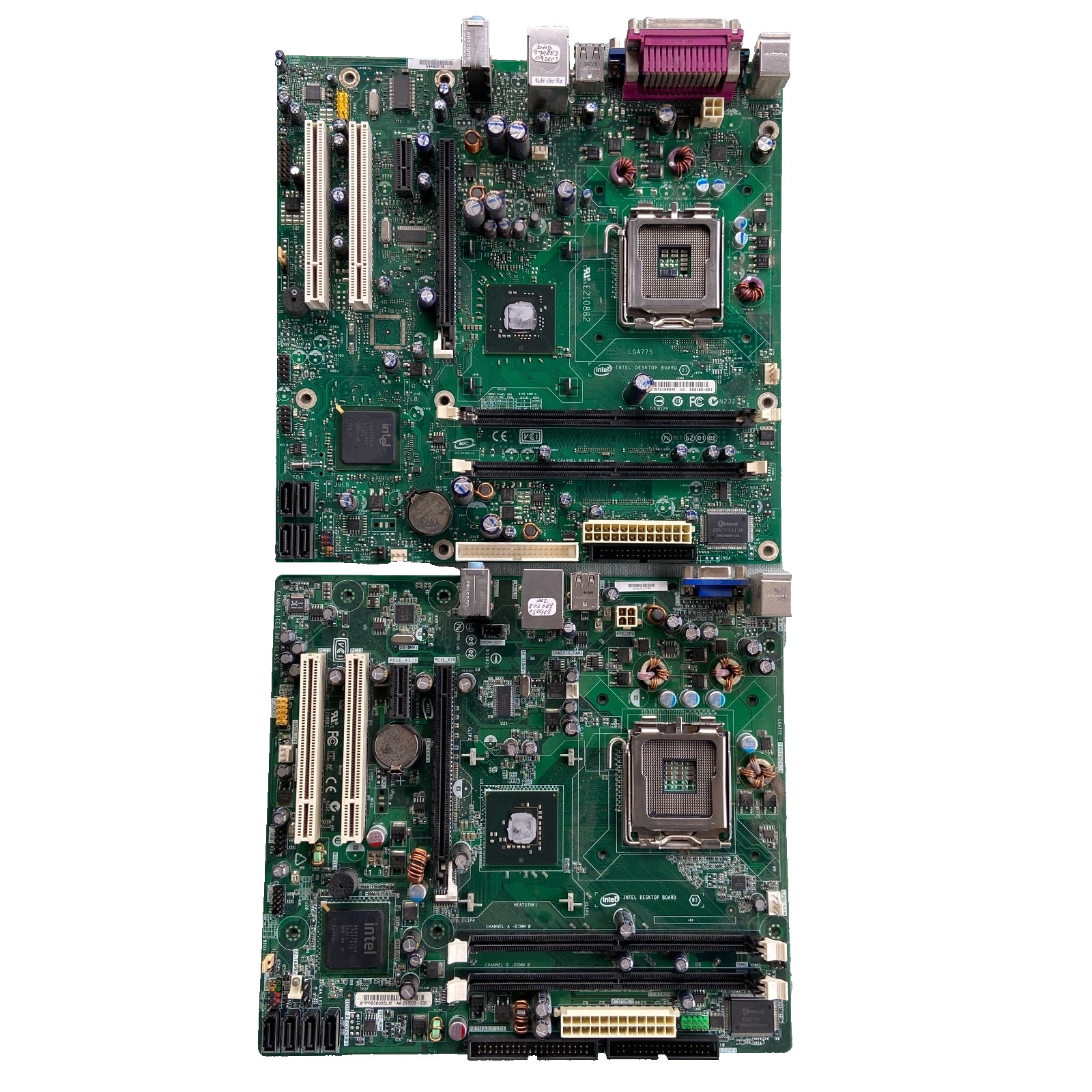 Intel Desktop Motherboard LGA-775 Video Audio USB PS2 SATA D946GZIS E210882 Lot2