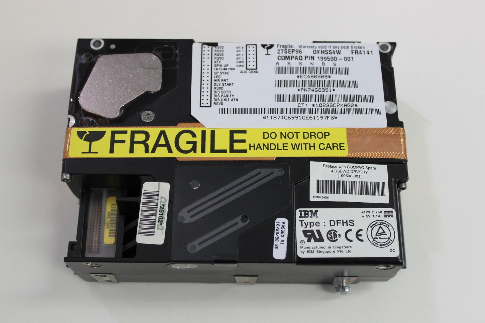 COMPAQ 199598-001 4.3GB 3.5 SCSI HARD DRIVE 199590-001 IBM 74F6991 WITH WARRANTY