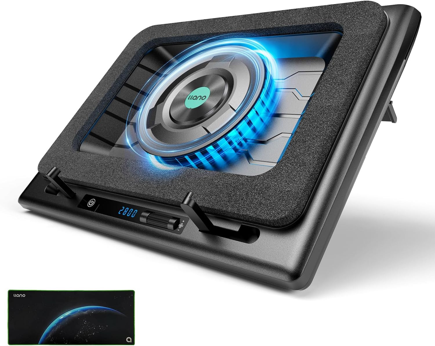 Chillcore RGB Gaming Laptop Cooling Pad with 5.5" Turbo Fan, Rapid Cooling for 1