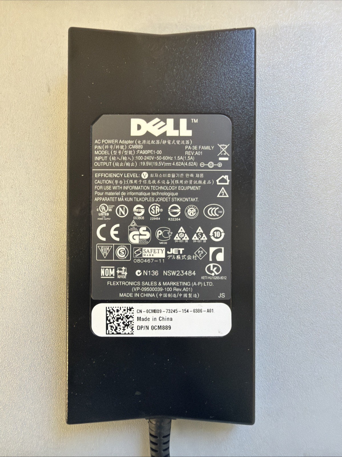 Lot Of 20 Genuine DELL 90W 19.5V  4.62A  7.4mm AC ADAPTER