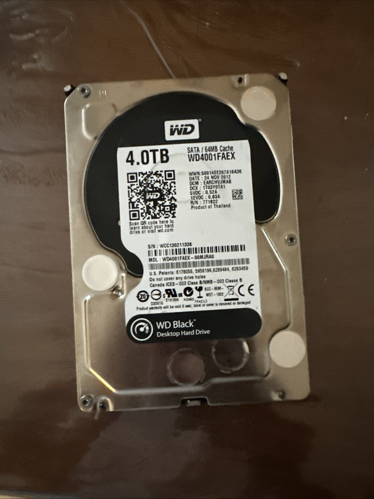 WD Black 4 Tb Wd4001Faex Rare*