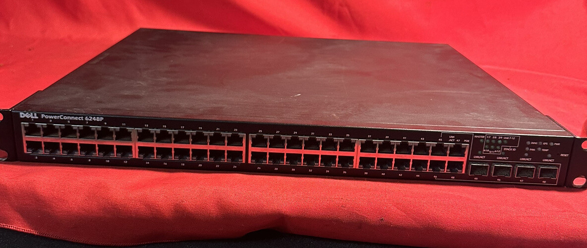 Dell PowerConnect 6248P 48 Port PoE Ethernet L3 Switch
