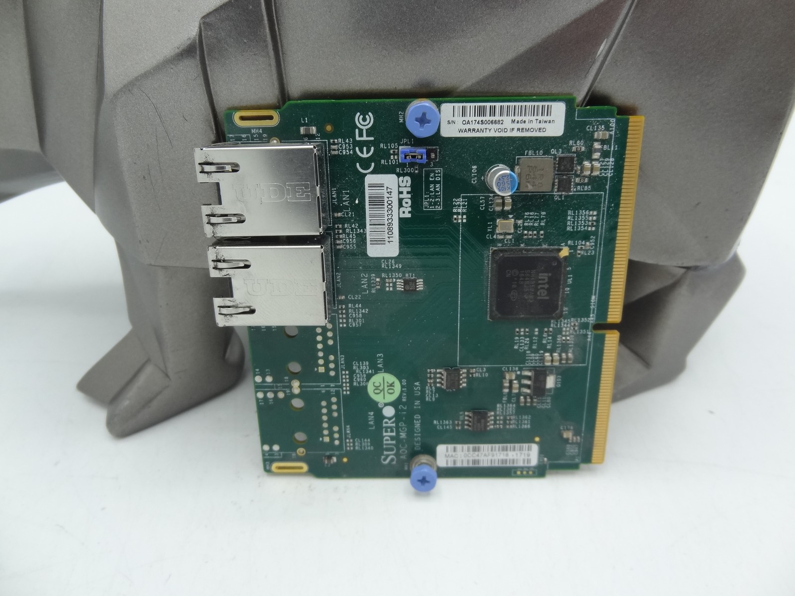 SuperMicro AOC-MGP-I2M AOC-MGP-I2M Dual RJ45 Ports Intel i350 GbE Controller