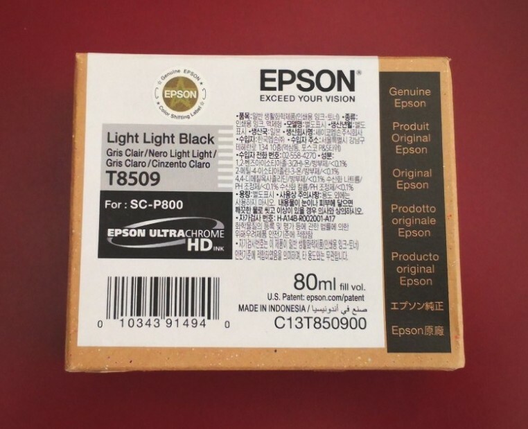 06-2025 New Genuine Epson T8509 Light Light Black Ultra Chrome HD Ink SC-P800