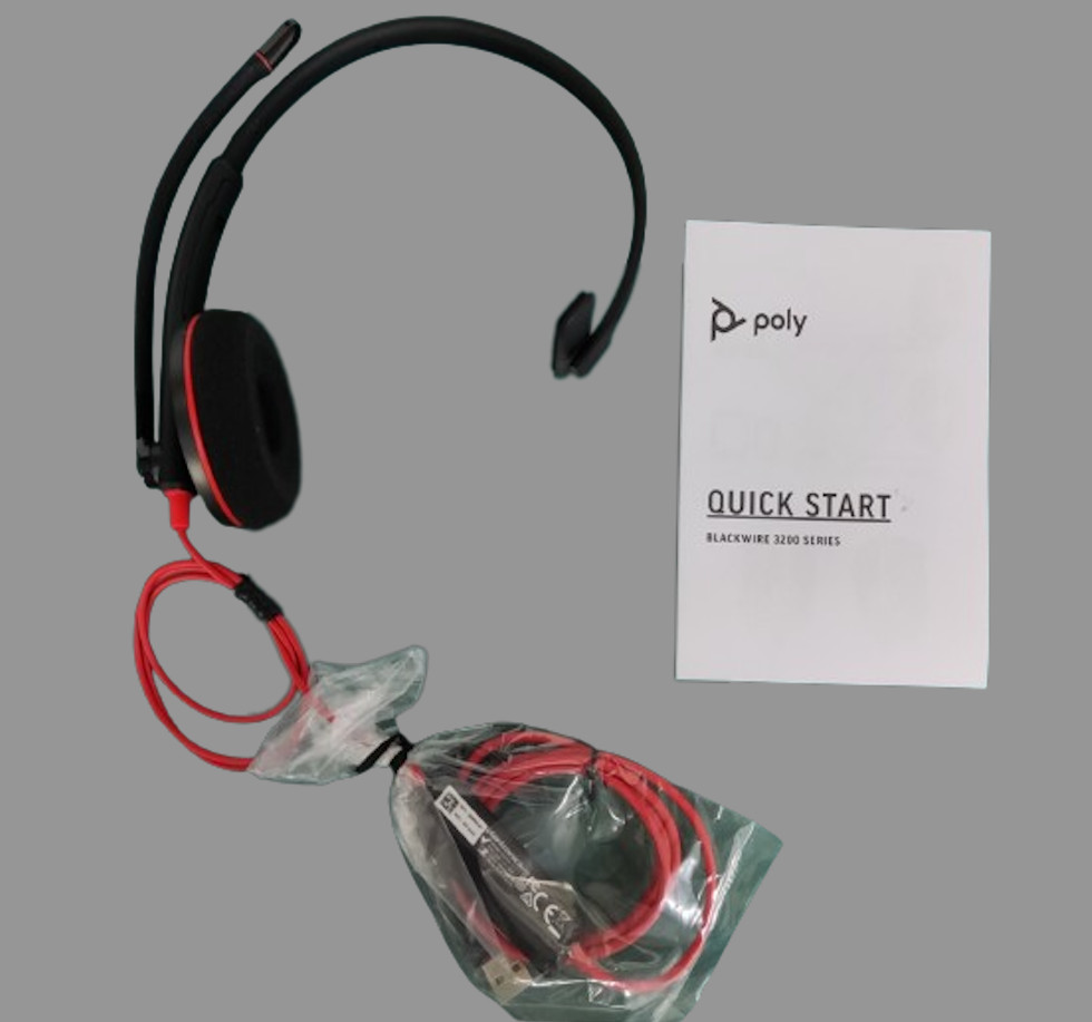 Plantronics Blackwire C3210 Headset with 20Hz-20kHz, Noise Cancelling Mic, Wired