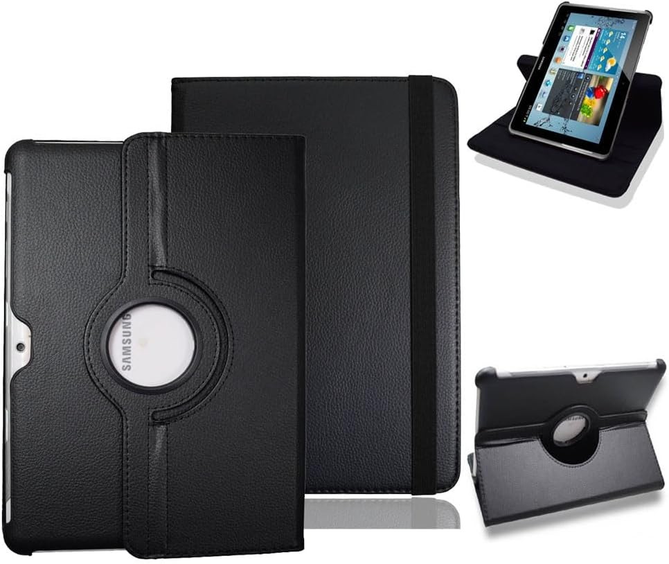 Case for Samsung Galaxy Tab 2 10.1 Inch, Flip Stand Leather Cover, Black