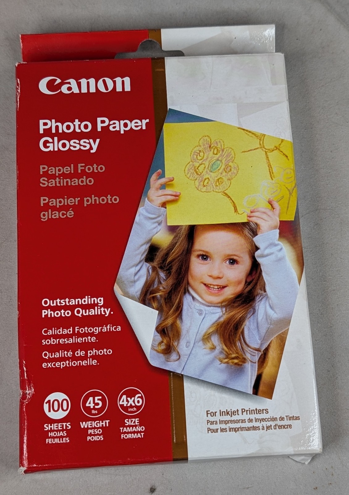 New Sealed Canon 4x6 Photo Paper Glossy - 100 Sheets: For Inkjet Printers