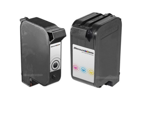 2PK C6615DN C1823D for HP 15 23 BLACK COLOR Ink Set OfficeJet 1170c 1175 PSC 500