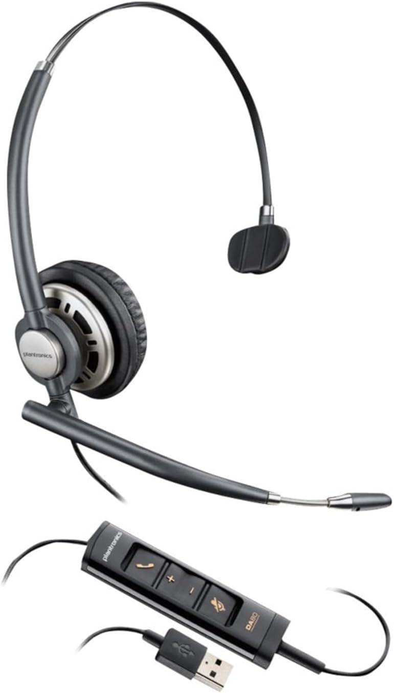 Poly EncorePro 715 Monaural USB-A Wired Headset - TAA Compliant