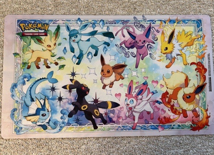 Pokemon Prismatic Eeveelution Playmat
