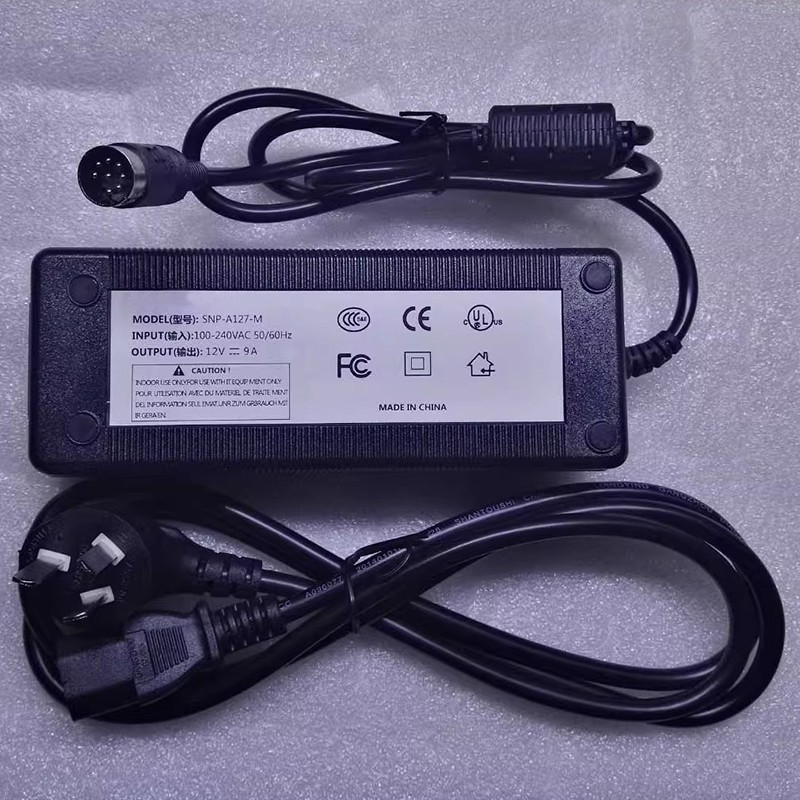 12V 9A 8-Pin Monitor Power Adapter Charger For Skynet SNP-A127-M 1PC New Replace