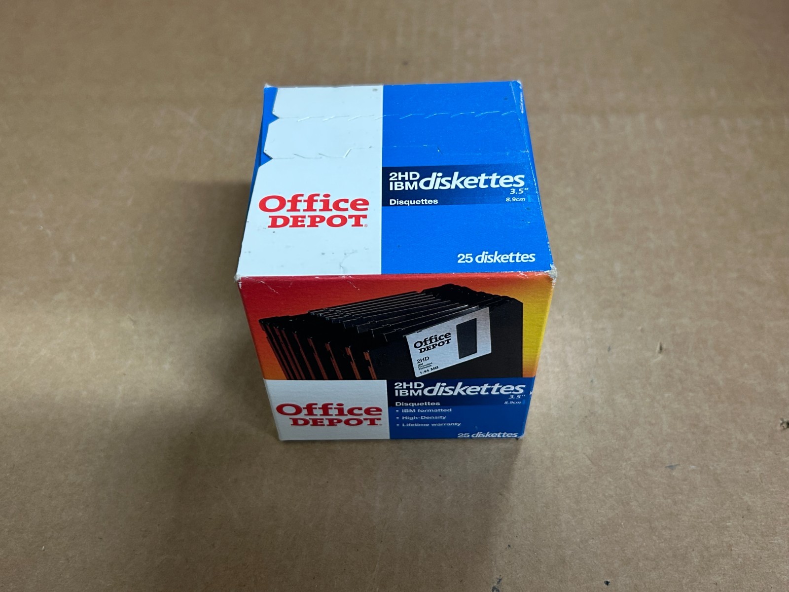 Office Depot 3.5 inch Diskettes 1.44 MB 2HD IBM Format 25 Pack