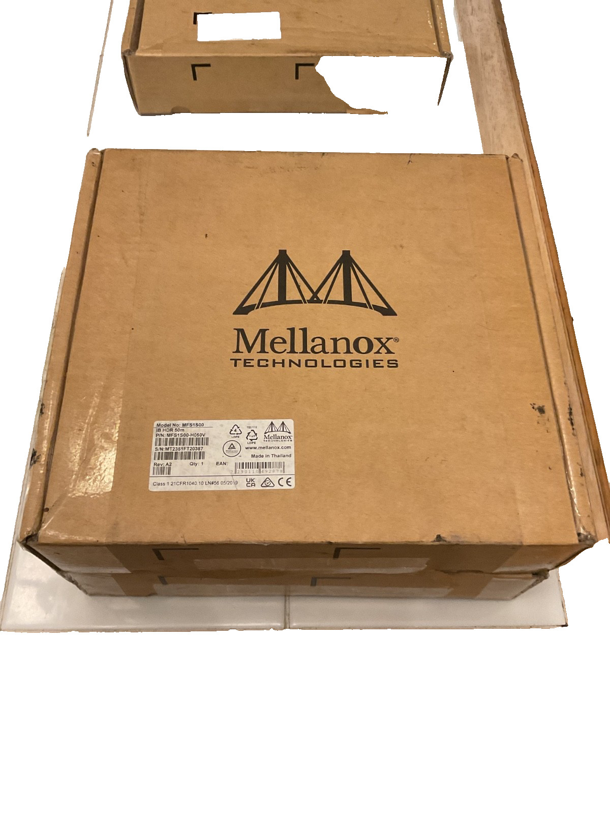 MFS1S00-H050V MELLANOX MFS1S00 Active Optical Cable up to 200Gbs QSFP56 50m