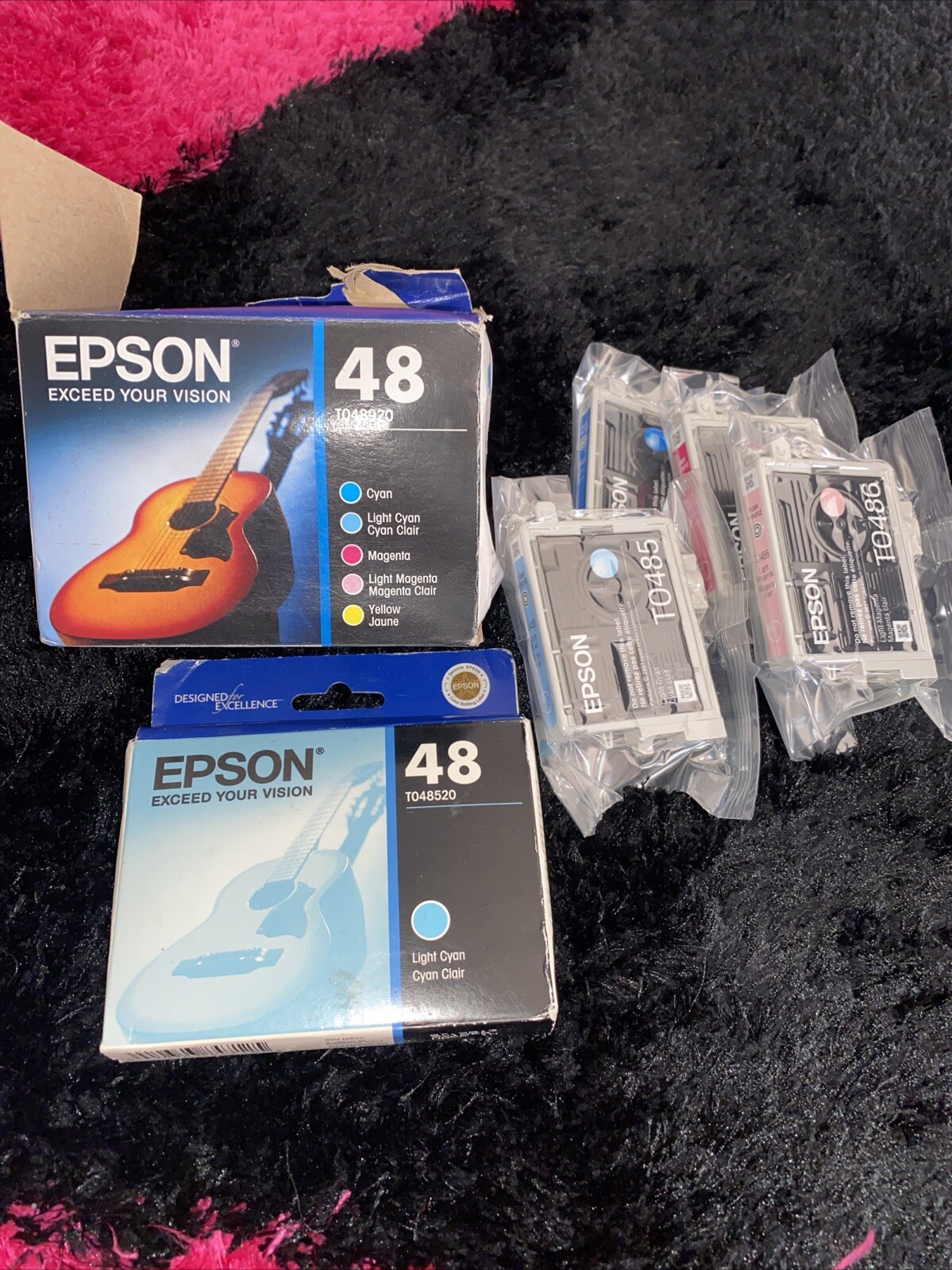 Epson 48 T048920 Color Ink Cartridge 5 pack OEM CYAN magenta Mix Lot