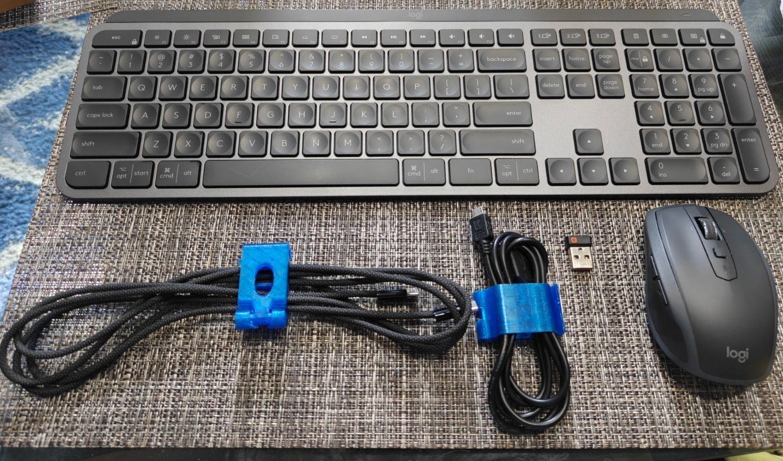Logitech MX Keys + MX Anywhere 2S Wireless Keyboard Mouse Combo w/ Dongle