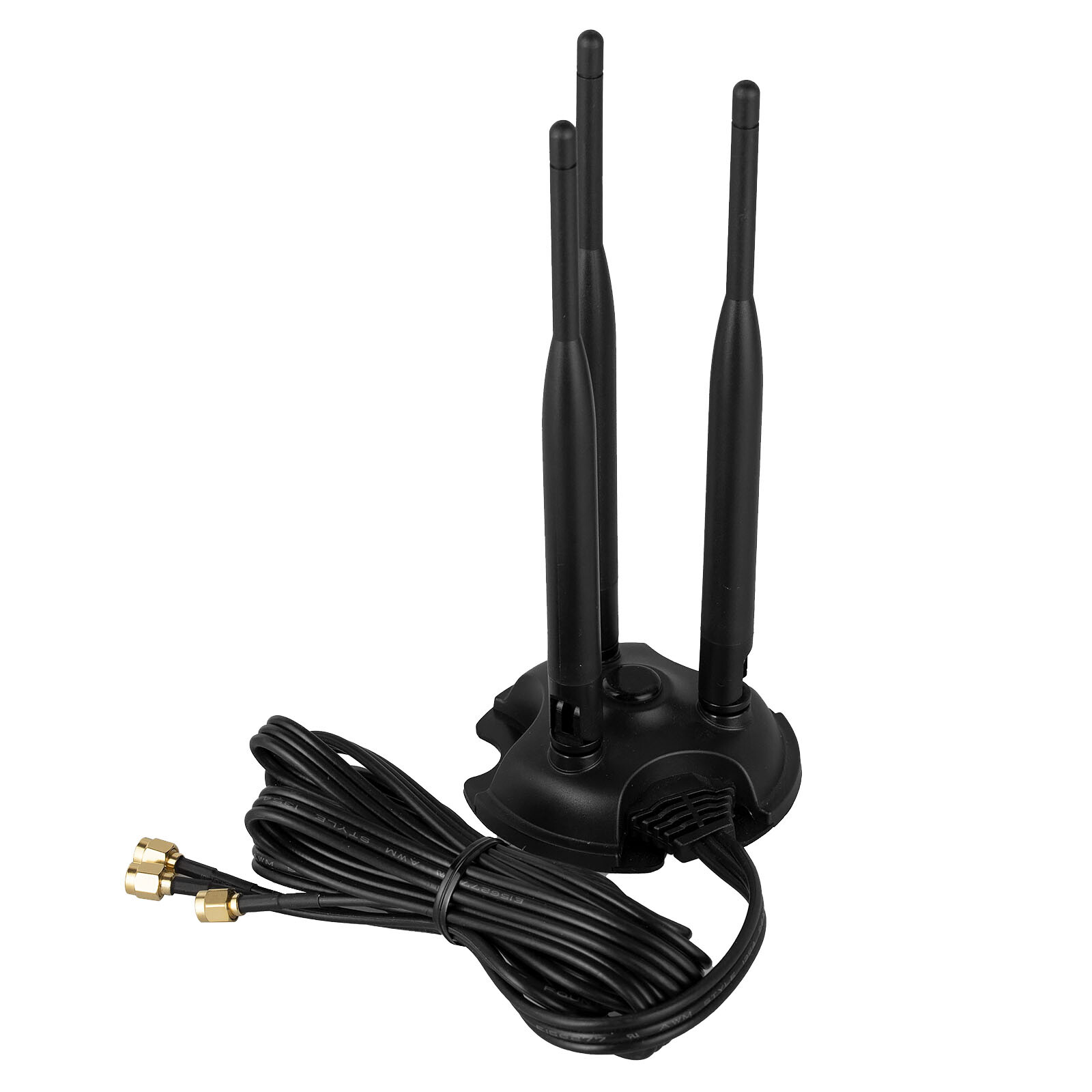 6dBi Antenna 3 RP-SMA Extension Cable Magnetic Stand WiFi BT Wireless Extender