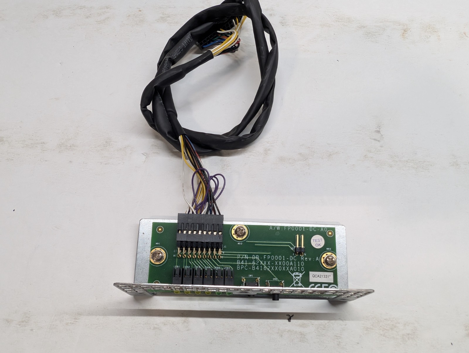 Chenbro DB-FP0001-DC FP0001-DC Server Front Panel LED Switch Board Bracket Cable