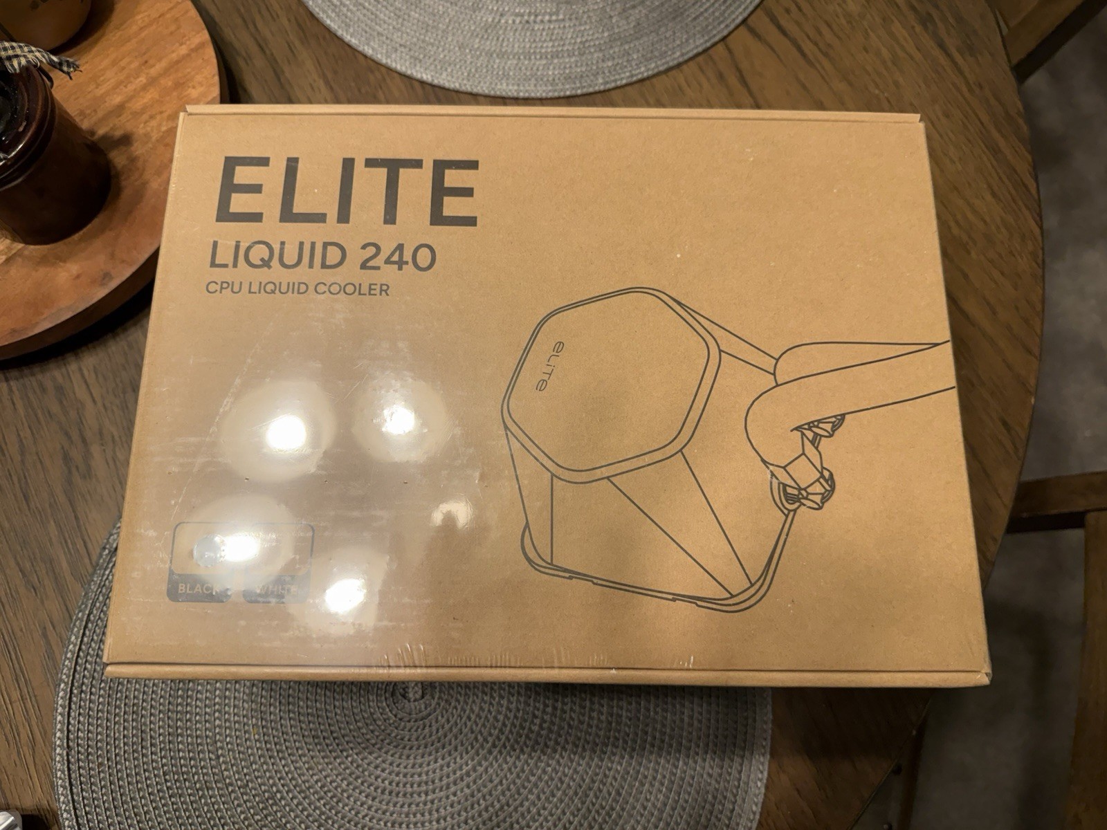 Cooler Master Elite Liquid 240mm RGB AIO CPU Cooler Black Works For ALL Sockets