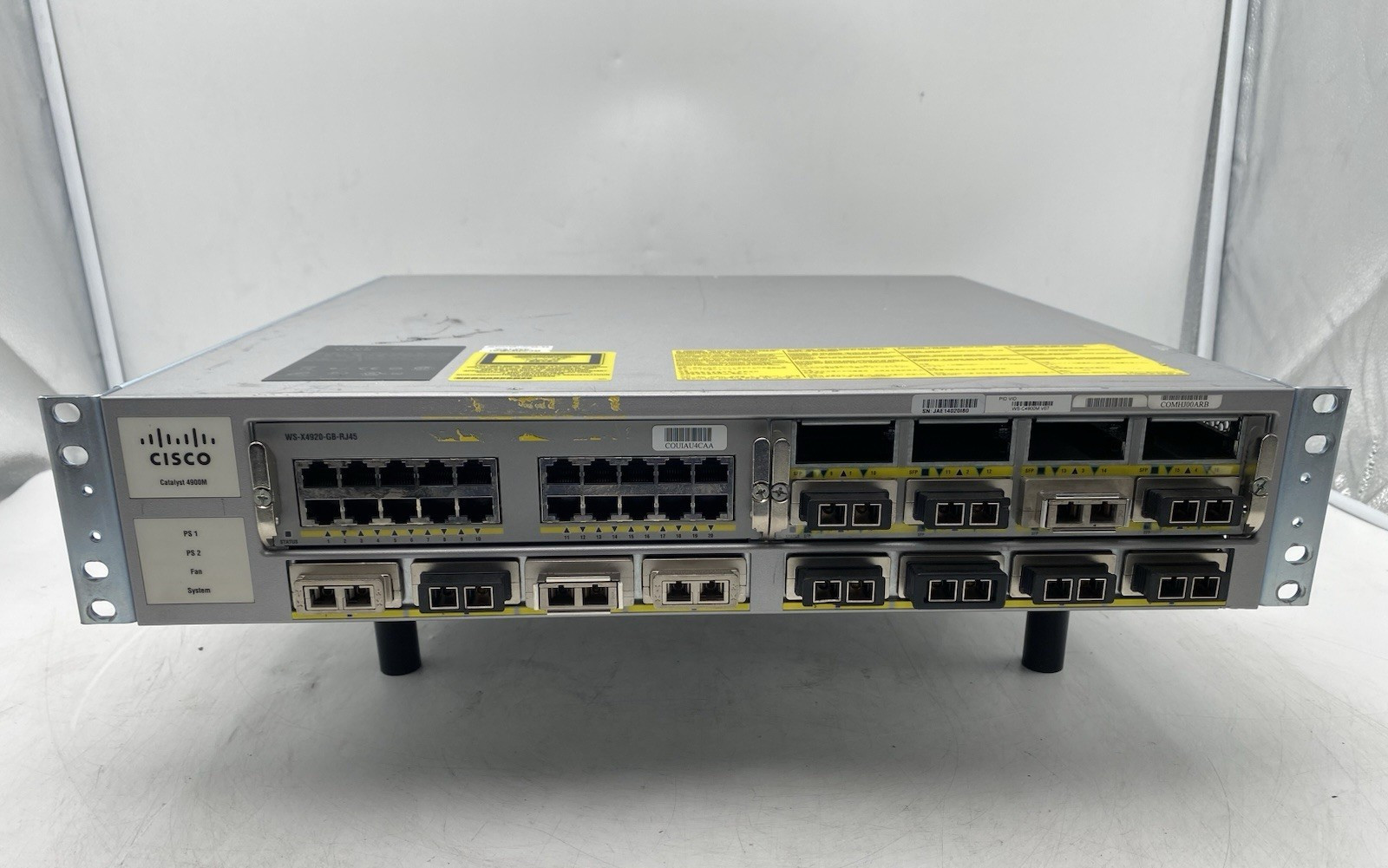 Cisco WS-C4900M 8-Port 10GB Layer 3 Switch w/ 2X PSU & 12x 10G Transceivers