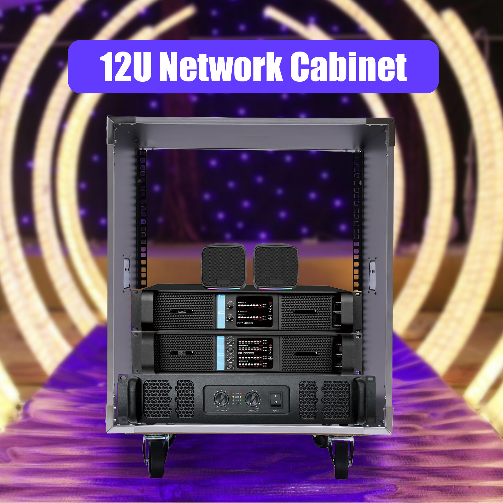 12U Wall Mount Network Server Data Cabinet Enclosure Rack Rolling Server Cabinet