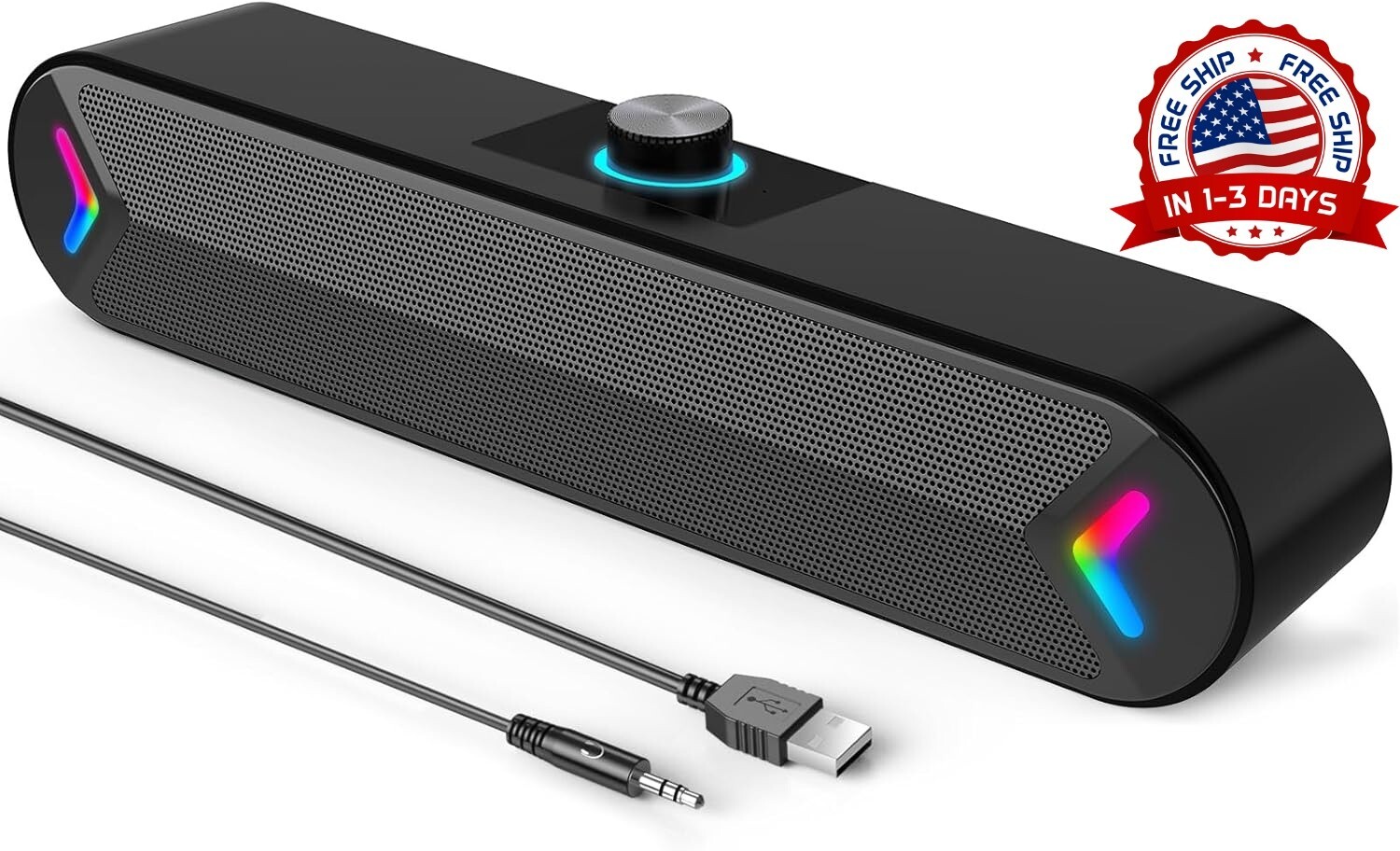 Altavoces para ordenador, barra de sonido para ordenador con calidad de sonido.