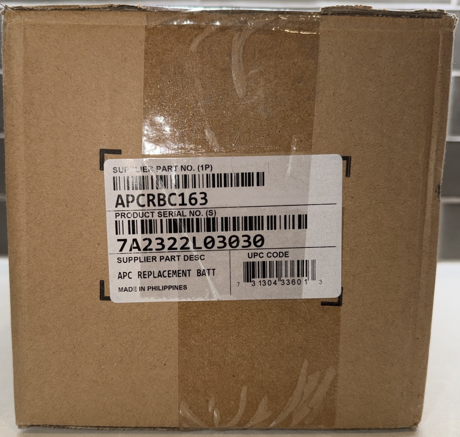 NEW - APC by SCHNEIDER ELECTRIC APCRBC163 Replacement Battery Cartridge RBC 163