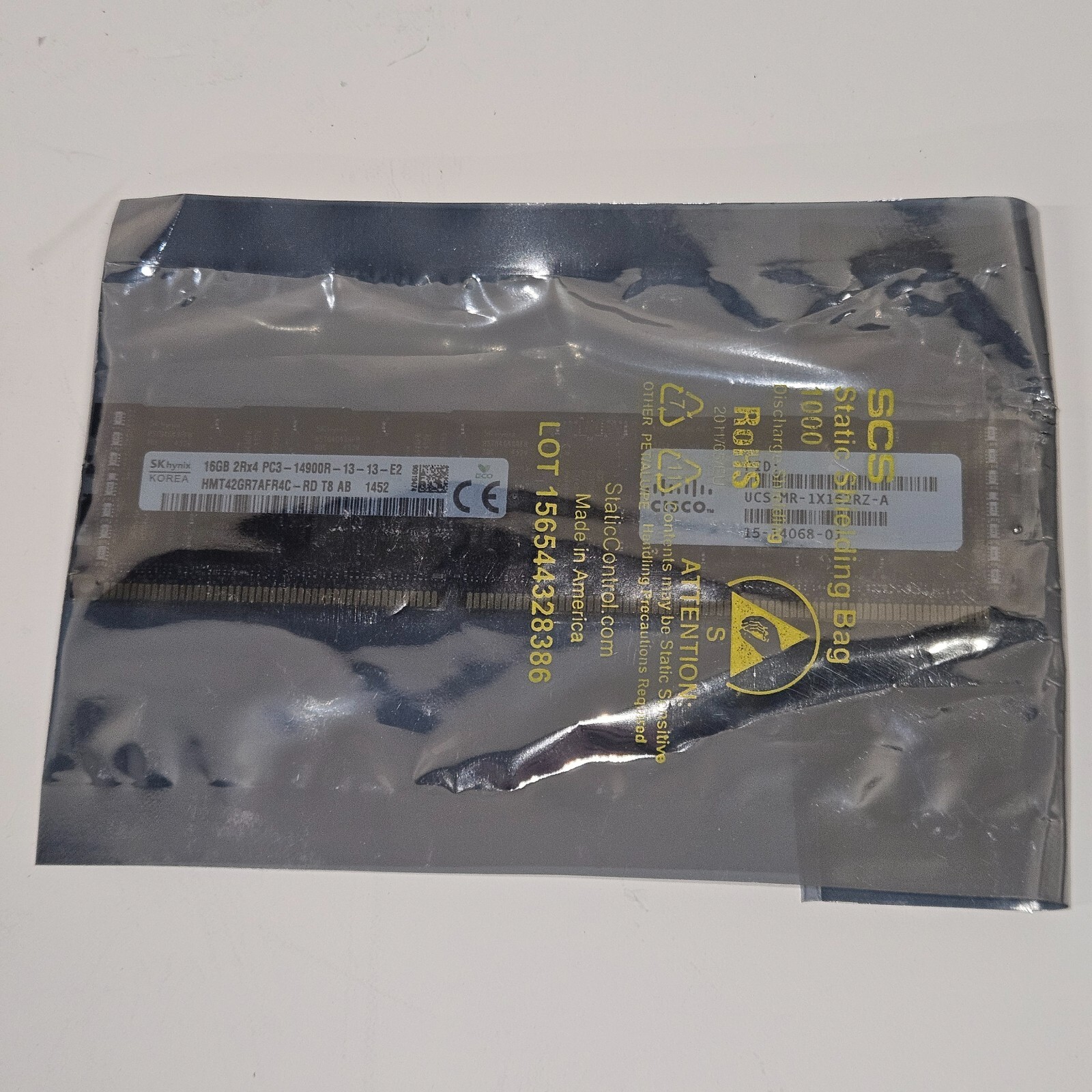 LOT 10X BRAND NEW Cisco UCS-MR-1X162RZ-A 16GB PC3-14900R DDR3 RAM Memory Modules