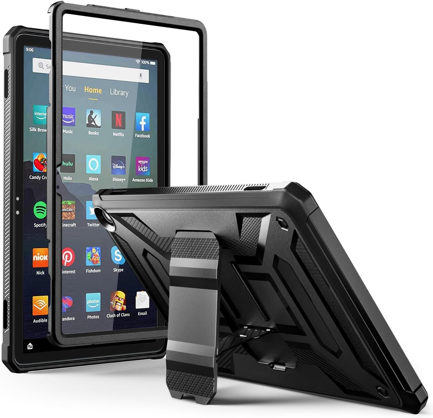 Black Case for Amazon Fire Max 11 Tablet Full case 13th Generation 2023 Release