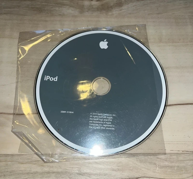 Apple iPod Software Install CD 2004 Z691-5108-A Original Vintage Disc