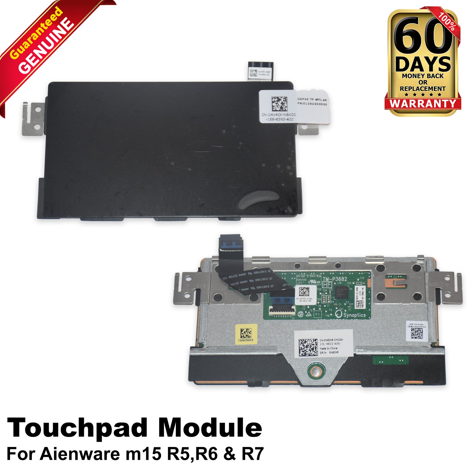 Dell Alienware m15 R5 R6 R7 Touchpad Mouse Module with Cable XVP3D NRJVR