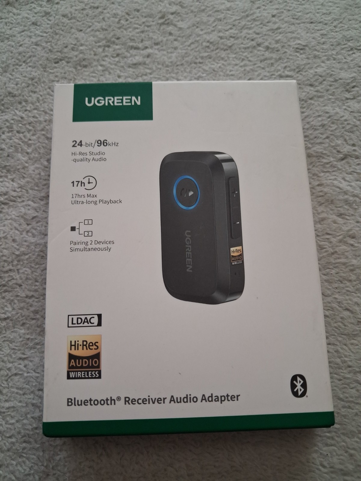 UGREEN Bluetooth Receiver Audio Adapter