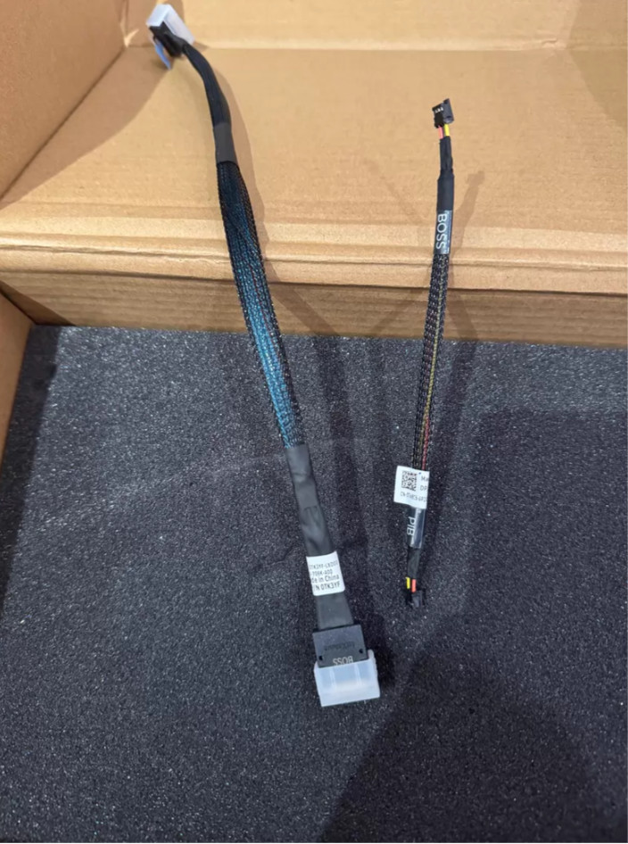 2pcs New Dell R750XS boss card cables TK3YF TW8C6 0TK3YF 0TW8C6