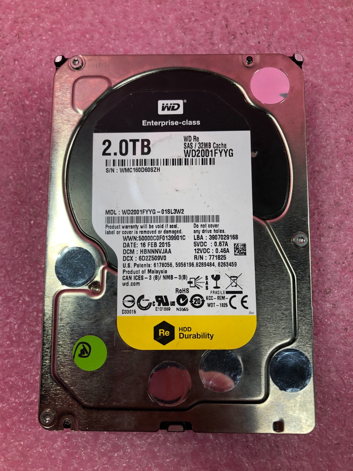 Strong-IT Western Digital WD2001FYYG WD RE SAS 2TB 6GB/S 64MB 3.5 P