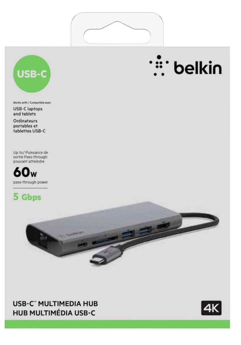 Belkin USB-C Multimedia Hub ((F4U092BTSGY)