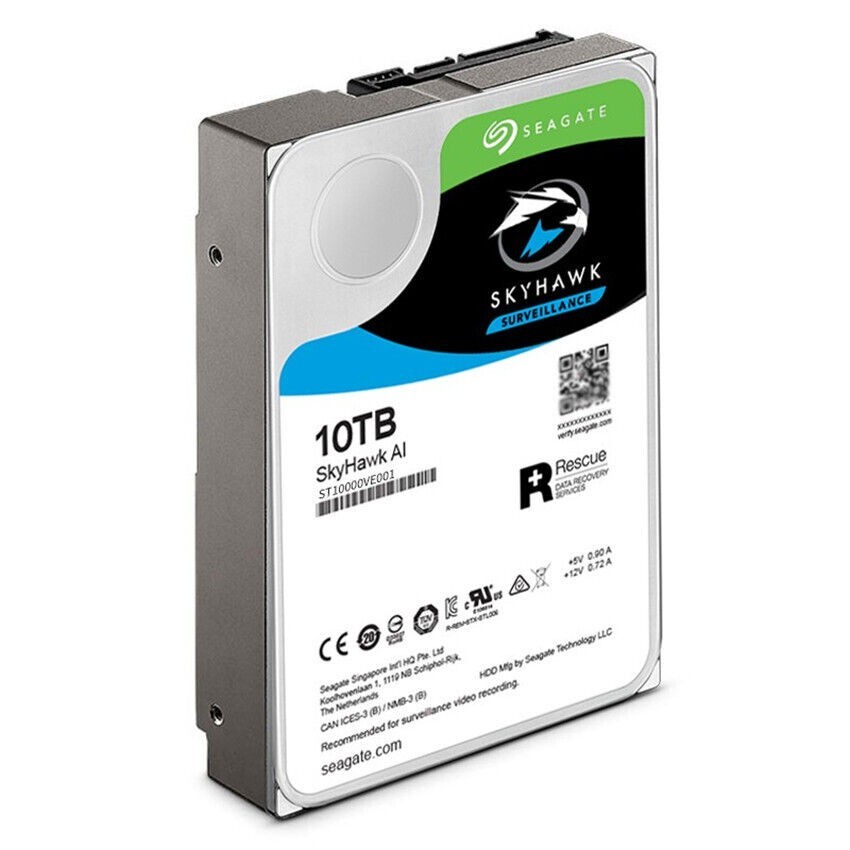 Seagate ST10000VE001 Skyhawk AI Internal Hard Drive 7200 RPM 10TB 256MB SATA3.0