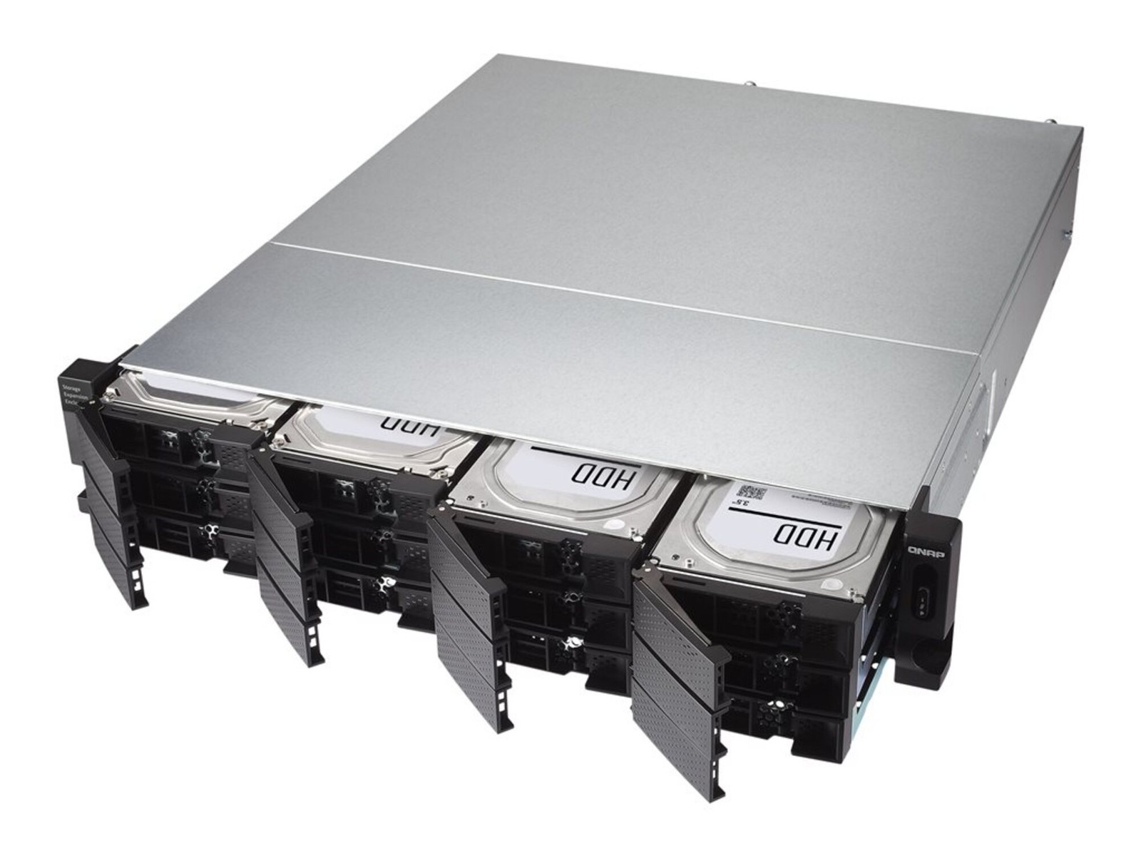 QNAP Systems - TL-R1200C-RP-US - QNAP TL-R1200C-RP Drive Enclosure SATA/600 -