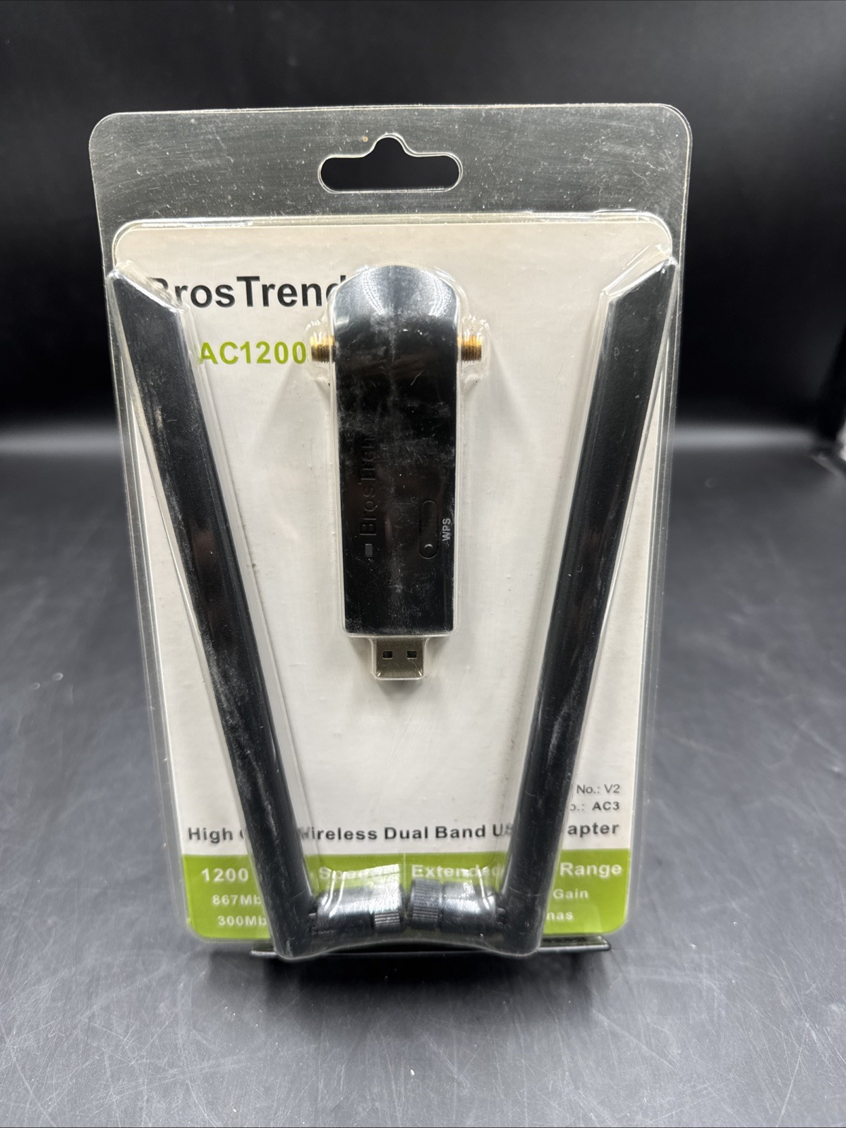 Bros Trend Wireless Dual Band USB Adapter AC1200 AC3 New