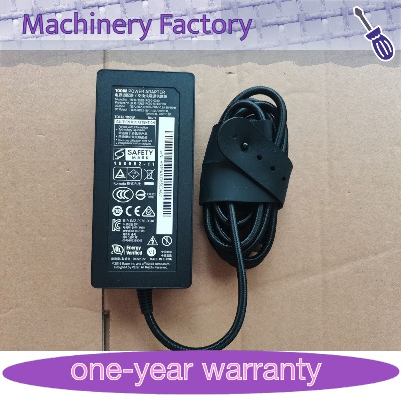 1PCS Used 20V5A 100W USB-C RC30-0310 for Razer Blade Stealth 13 RZ09-03102E22-R