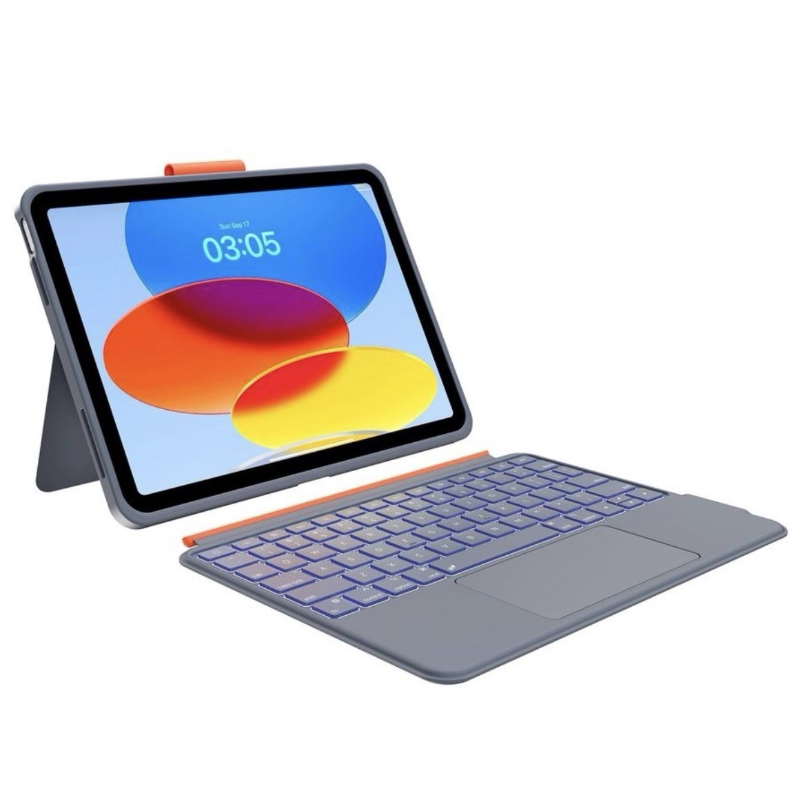 Detachable Magnetic Keyboard Case w/ Trackpad for iPad 10th/11th Gen, Backlit