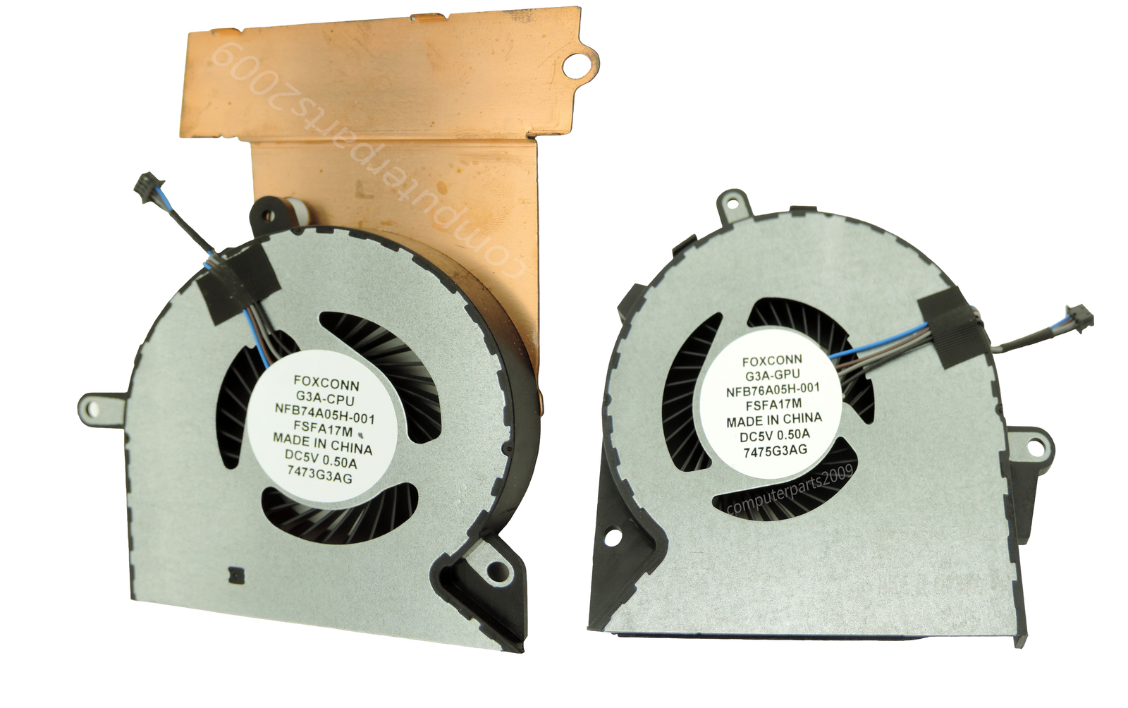 Original pair of GPU and CPU cooling Fan For HP OMEN 15-CE015DX 15-CE022TX 