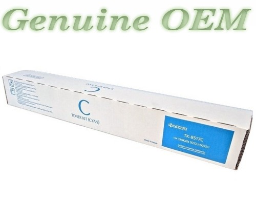 1T02NDCUS0/TK8517C,TK-8517C Original OEM Kyocera Toner, Cyan Genuine Sealed