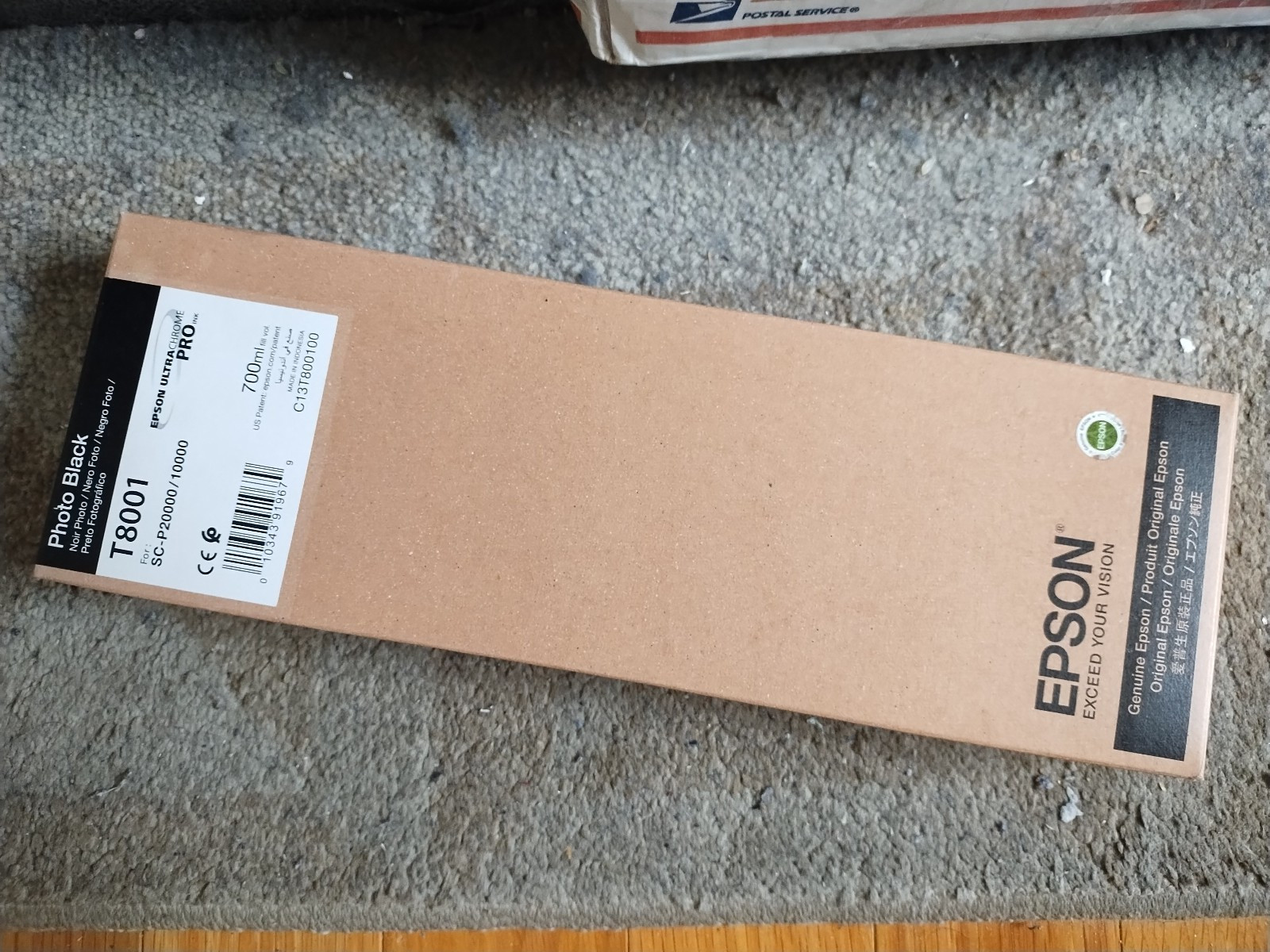 2024 Genuine Epson T8001 PHOTO BLACK Ink SureColor SC-P10000 SC-P20000 Sealed