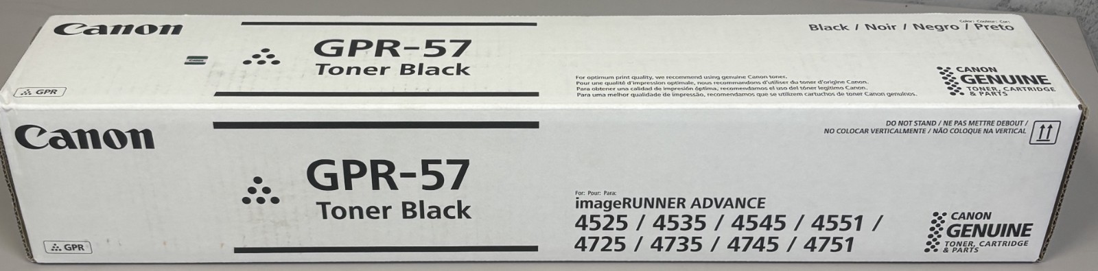 Canon Genuine GPR-57 Black Toner 0473C003 GPR57 OEM Original IR ADV 4525 4725