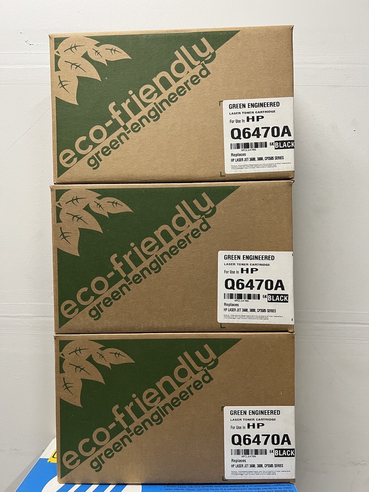 ECO-FRIENDLY TONER CARTRIDGE Q6470A BLACK FOR HP LASER JET 3600/3800 CP3505 6K